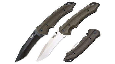 купите Нож складной SOG Kiku Folder Large Satin и Black TiNi / KU1011 - KU1012 в Ростове-на-Дону