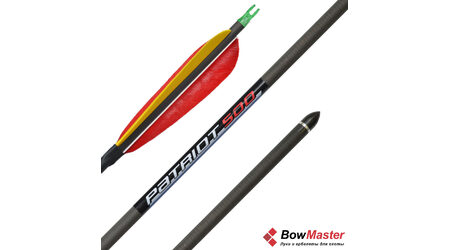 купите Карбоновая стрела для лука Bowmaster Patriot 500 с натуральным оперением 5 дюймов в Ростове-на-Дону