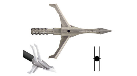 купите Охотничьи наконечники CarbonExpress F-15 Expandable Dual Blade раскрывающиеся, 100 гран, 5 лезвий (3 шт.) в Ростове-на-Дону