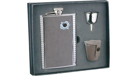 купите Подарочный набор: фляга "Пуля" 0 S.Quire 1508YGB-7-B, 3 стаканчика и воронка в Ростове-на-Дону