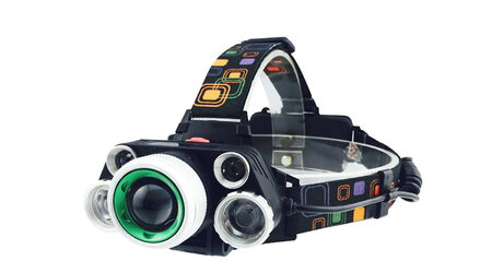 купите Светодиодный налобный фонарь UltraFire HL-8220-5 (Cree XML T6 + 4 XPE) 2300 люмен в Ростове-на-Дону