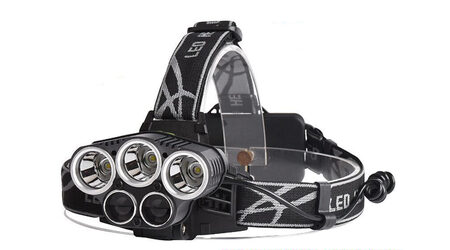 купите Светодиодный налобный фонарь Boruit P-K65L (Cree XML T6 + 2 Q5) 2200 люмен в Ростове-на-Дону