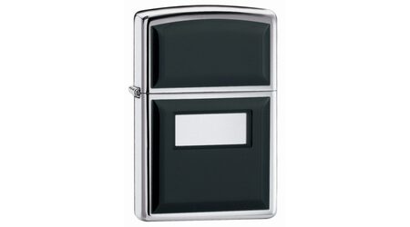 купите Зажигалка Zippo 355 Ultralite Black High Polish Chrome (зеркальный хром, накладки из черного пластика) в Ростове-на-Дону